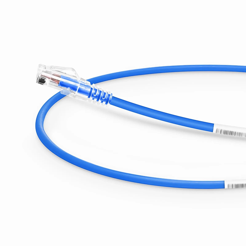 2ft (0.6m) Cat6 28AWG Snagless Unshielded (U/UTP) PVC CM Small Diameter High-Flex Ethernet Network Patch Cable, Blue, (10pcs/pack)