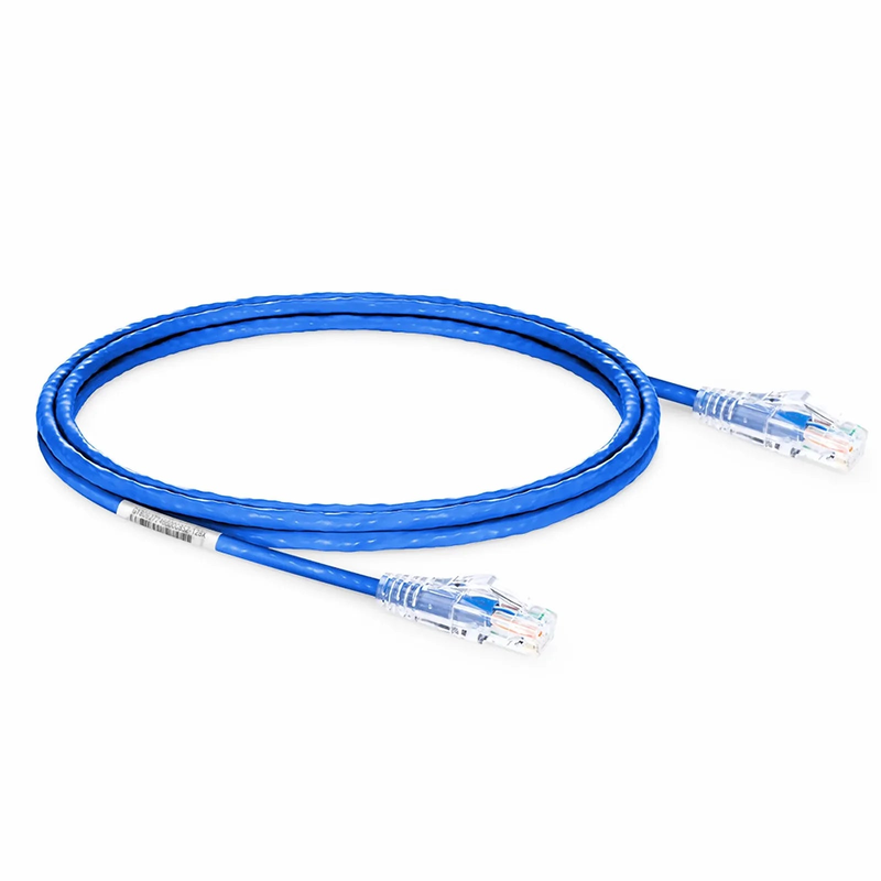 12ft (3.7m) Cat6 24AWG Snagless Unshielded (U/UTP) PVC CM Ethernet Network Patch Cable, Blue, (5pcs/pack)