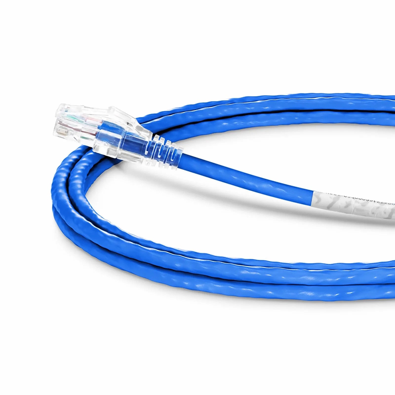 12ft (3.7m) Cat6 24AWG Snagless Unshielded (U/UTP) PVC CM Ethernet Network Patch Cable, Blue, (5pcs/pack)