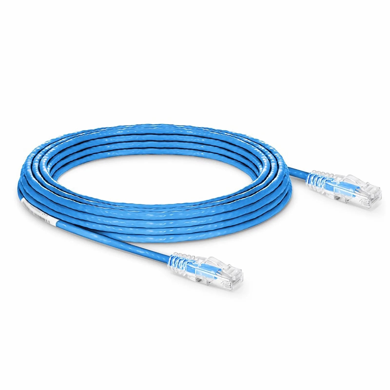 150ft (45.7m) Cat6a 23AWG Snagless Unshielded (U/UTP) PVC CMP Ethernet Network Patch Cable, Blue