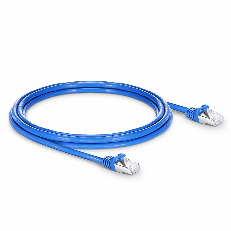10ft (3m) Cat7 Snagless Shielded (S/FTP) PVC CM Ethernet Network Patch Cable, Blue