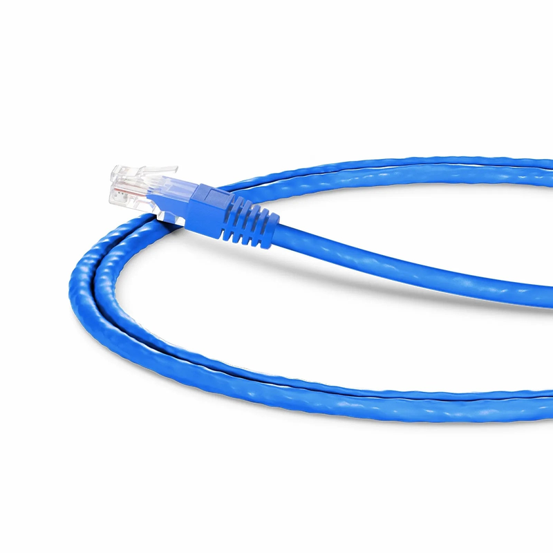 3ft (0.9m) 90 Degree Cat6 26AWG Snagless Unshielded (U/UTP) PVC CM Ethernet Network Patch Cable, RJ45 Right Angle UP Male to RJ45 Male, Blue