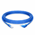 25ft (7.6m) 90 Degree Cat6 26AWG Snagless Unshielded (U/UTP) PVC CM Ethernet Network Patch Cable, RJ45 Right Angle UP Male to RJ45 Male, Blue