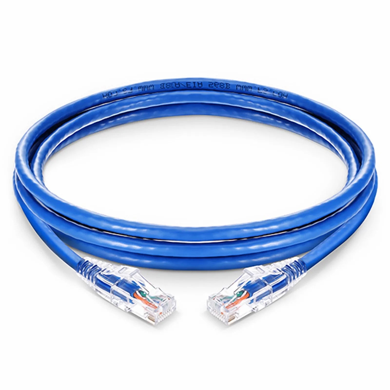 50ft (15.2m) Cat6 24AWG Snagless Unshielded (U/UTP) PVC CM Ethernet Network Patch Cable, Blue