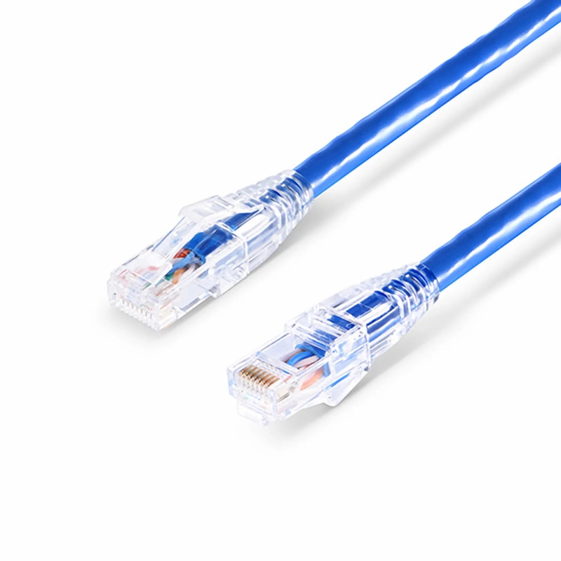50ft (15.2m) Cat6 24AWG Snagless Unshielded (U/UTP) PVC CM Ethernet Network Patch Cable, Blue