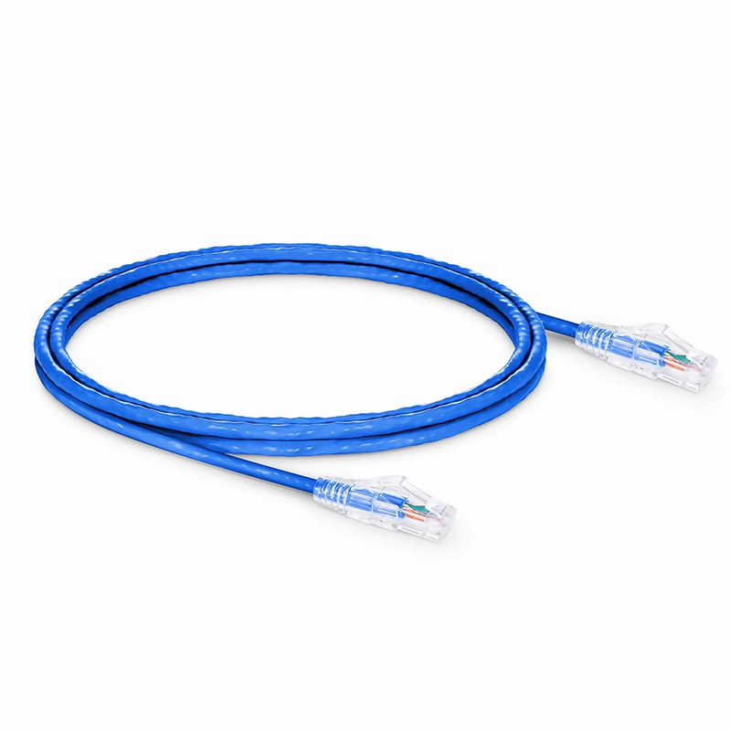 7ft (2.1m) Cat6 24AWG Snagless Unshielded (U/UTP) PVC CM Ethernet Network Patch Cable, Blue