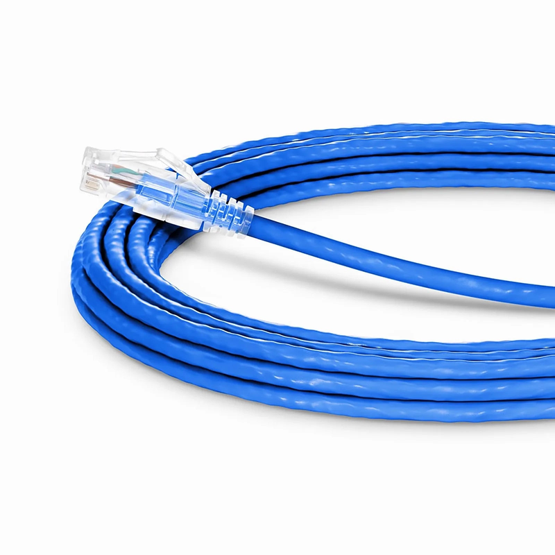20ft (6.1m) Cat6 24AWG Snagless Unshielded (U/UTP) PVC CM Ethernet Network Patch Cable, Blue