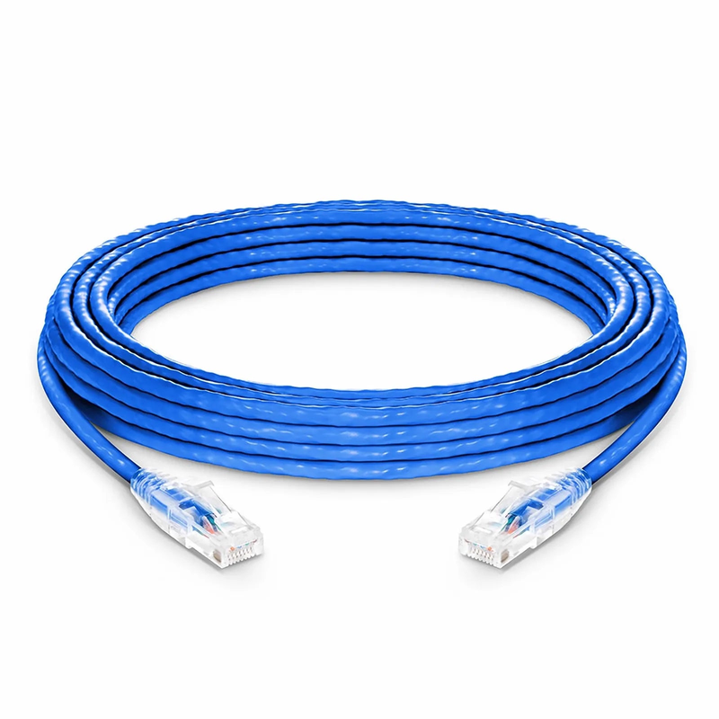 35ft (10.7m) Cat6 24AWG Snagless Unshielded (U/UTP) PVC CM Ethernet Network Patch Cable, Blue
