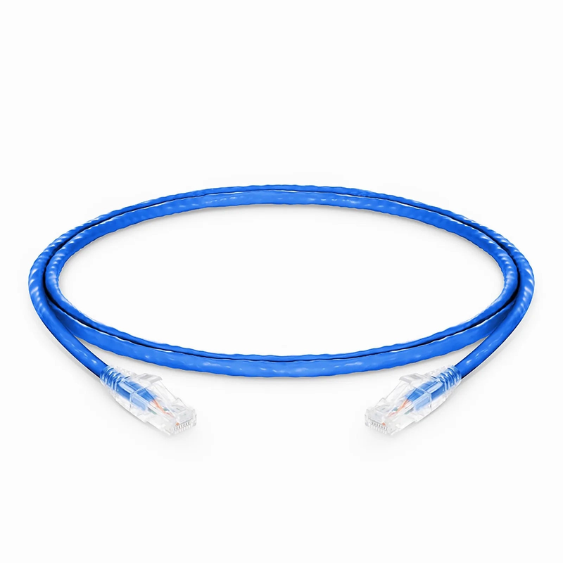4ft (1.2m) Cat6a 24AWG Snagless Unshielded (U/UTP) LSZH Ethernet Network Patch Cable, Blue