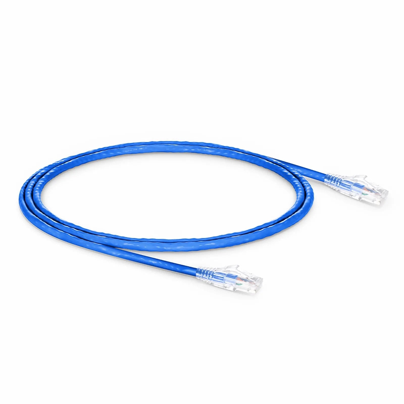 4ft (1.2m) Cat6a 24AWG Snagless Unshielded (U/UTP) LSZH Ethernet Network Patch Cable, Blue