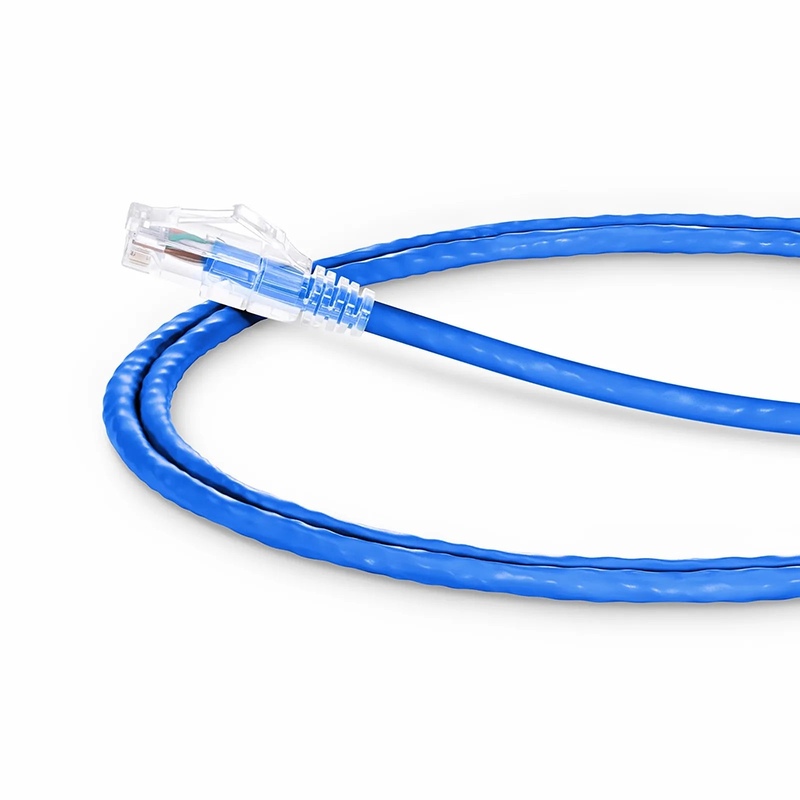 4ft (1.2m) Cat6a 24AWG Snagless Unshielded (U/UTP) LSZH Ethernet Network Patch Cable, Blue