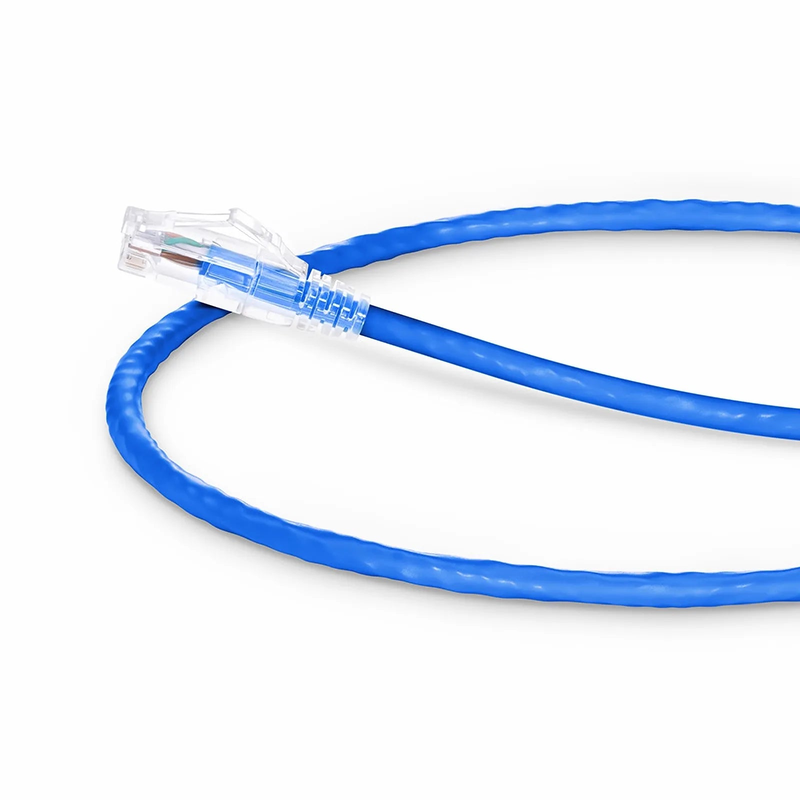 2ft (0.6m) Cat6a 24AWG Snagless Unshielded (U/UTP) LSZH Ethernet Network Patch Cable, Blue