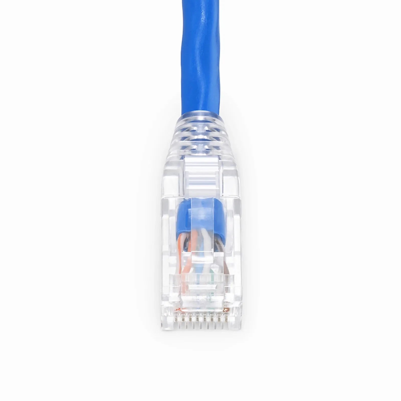2ft (0.6m) Cat6a 24AWG Snagless Unshielded (U/UTP) LSZH Ethernet Network Patch Cable, Blue