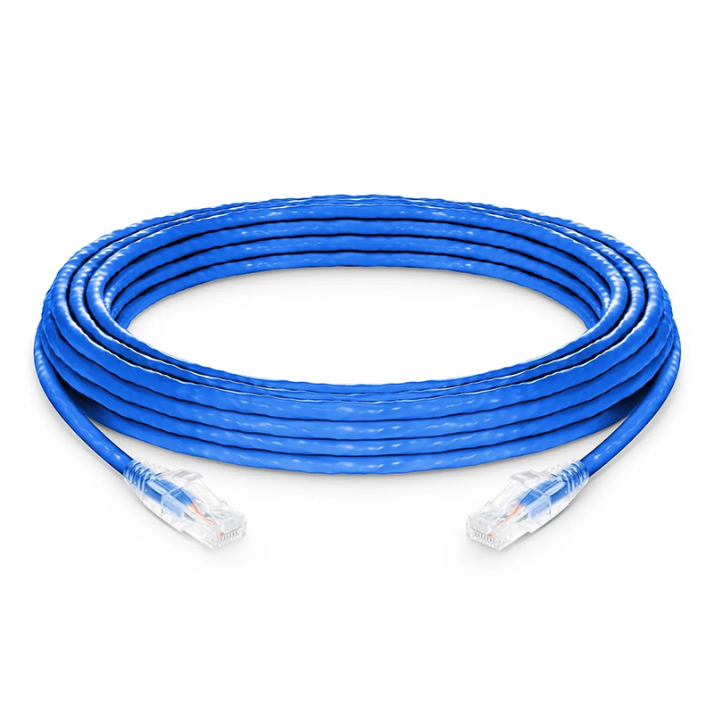 33ft (10m) Cat6a 24AWG Snagless Unshielded (U/UTP) LSZH Ethernet Network Patch Cable, Blue