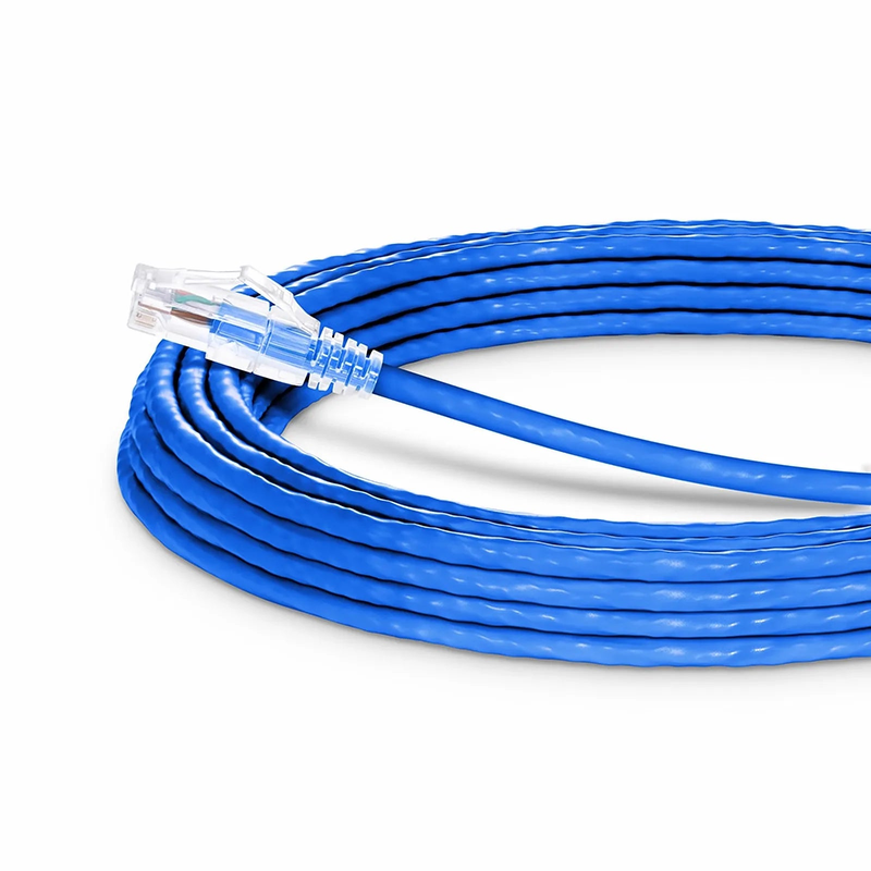 33ft (10m) Cat6a 24AWG Snagless Unshielded (U/UTP) LSZH Ethernet Network Patch Cable, Blue