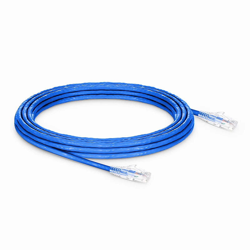 20ft (6.1m) Cat6a 24AWG Snagless Unshielded (U/UTP) LSZH Ethernet Network Patch Cable, Blue