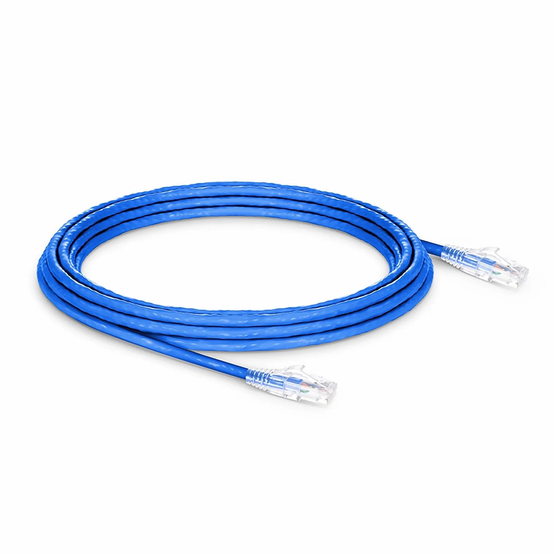 16ft (4.9m) Cat6a 24AWG Snagless Unshielded (U/UTP) LSZH Ethernet Network Patch Cable, Blue