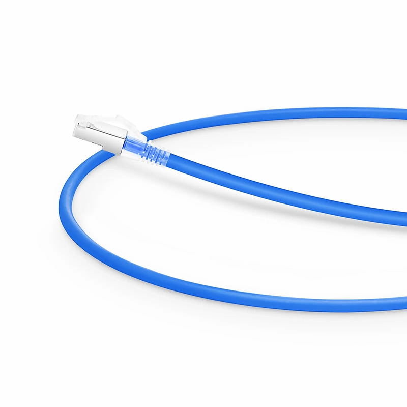 1ft (0.3m) Cat6 26AWG Snagless Shielded (S/FTP) LSZH Ethernet Network Patch Cable, Blue