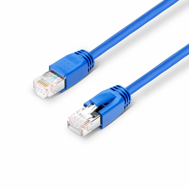 33ft (10m) Cat6a 23AWG Snagless Shielded (F/FTP) LSZH Ethernet Network Patch Cable, Blue