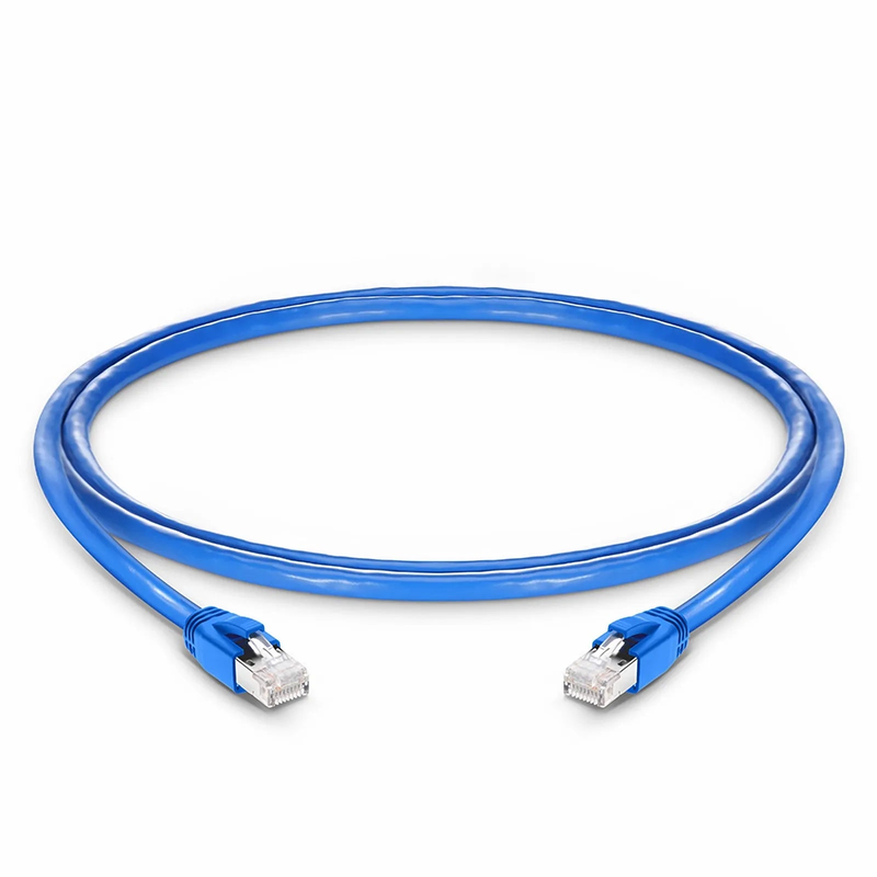 4ft (1.2m) Cat6a 23AWG Snagless Shielded (F/FTP) LSZH Ethernet Network Patch Cable, Blue