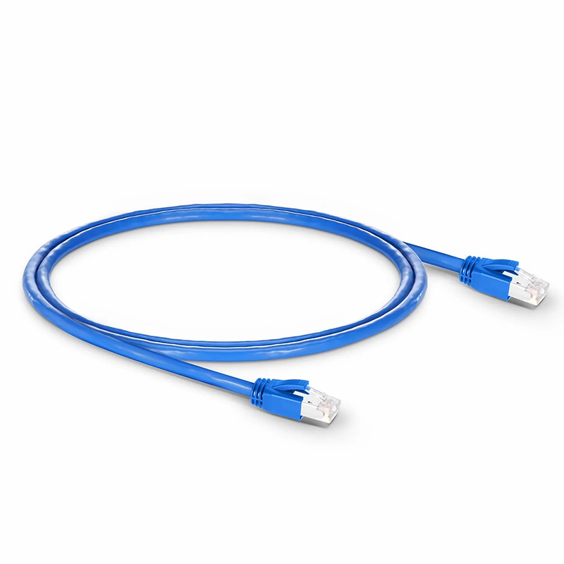 4ft (1.2m) Cat6a 23AWG Snagless Shielded (F/FTP) LSZH Ethernet Network Patch Cable, Blue