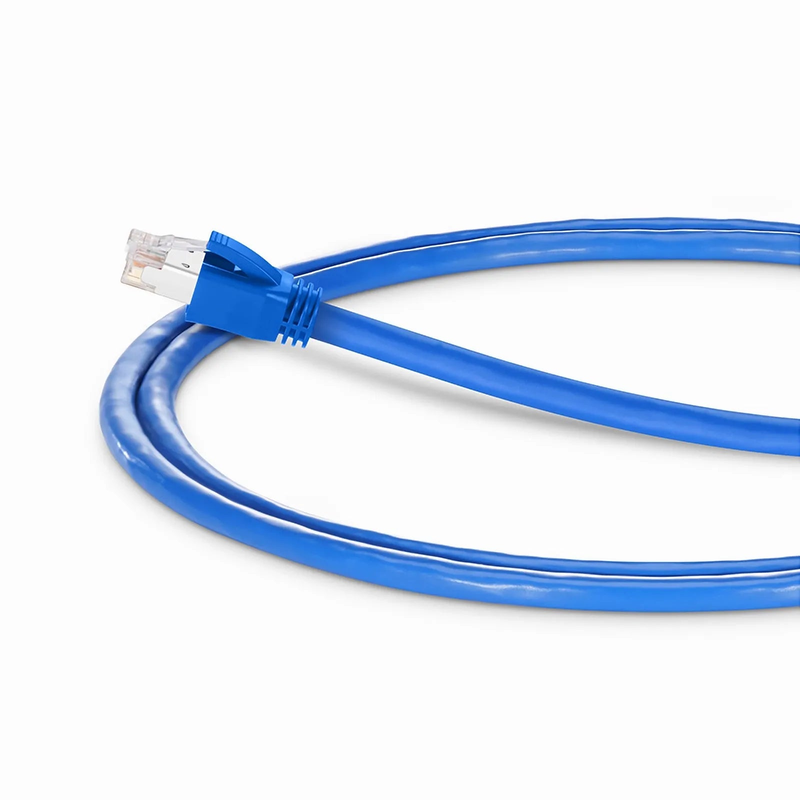 4ft (1.2m) Cat6a 23AWG Snagless Shielded (F/FTP) LSZH Ethernet Network Patch Cable, Blue