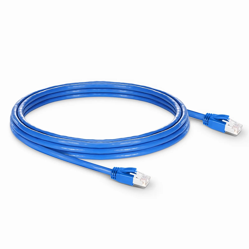 16ft (4.9m) Cat6a 23AWG Snagless Shielded (F/FTP) LSZH Ethernet Network Patch Cable, Blue