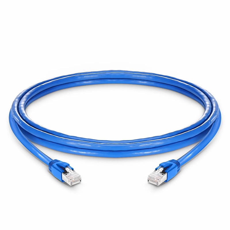5ft (1.5m) Cat6a 23AWG Snagless Shielded (F/FTP) LSZH Ethernet Network Patch Cable, Blue