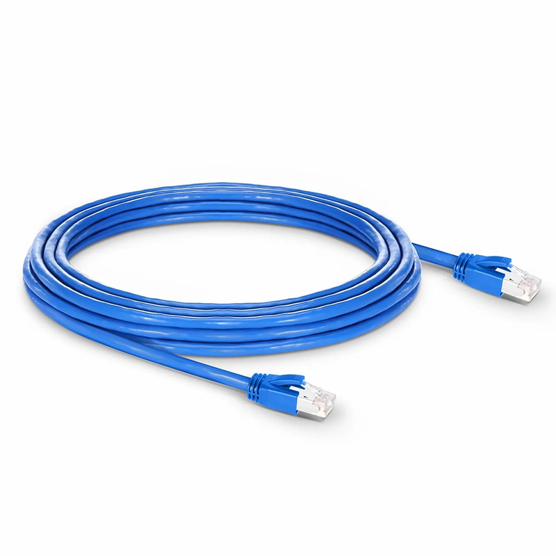 20ft (6.1m) Cat6a 23AWG Snagless Shielded (F/FTP) LSZH Ethernet Network Patch Cable, Blue