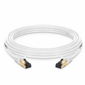 16ft (4.9m) Cat8 28AWG Snagless Shielded (S/FTP) PVC CM Ethernet Network Patch Cable, Off-White