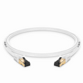 5ft (1.5m) Cat8 28AWG Snagless Shielded (S/FTP) PVC CM Ethernet Network Patch Cable, Off-White