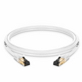 10ft (3m) Cat8 28AWG Snagless Shielded (S/FTP) PVC CM Ethernet Network Patch Cable, Off-White