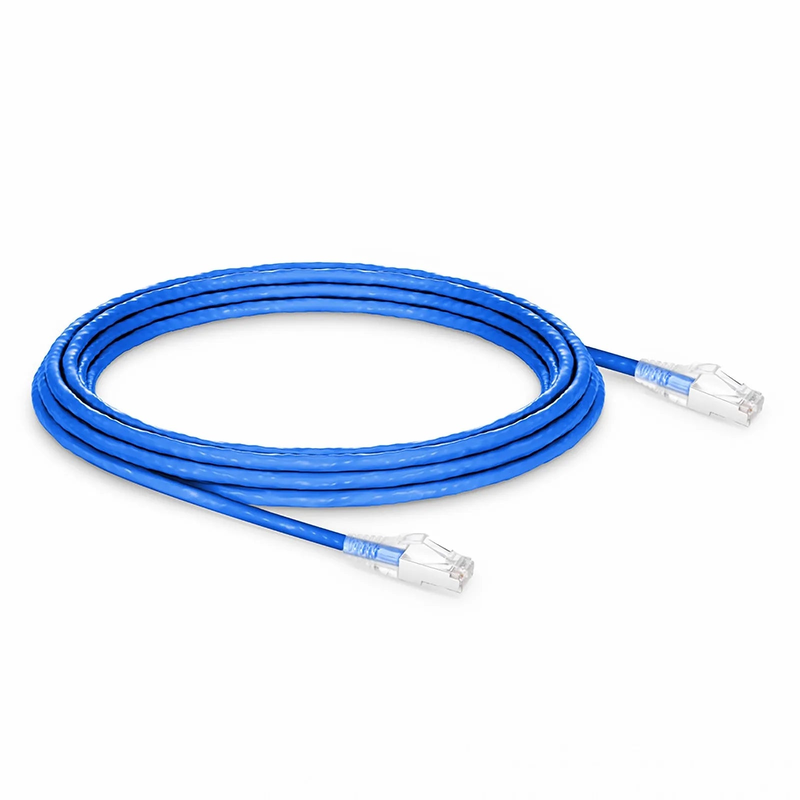 16ft (4.9m) Cat6a 26AWG Snagless Shielded (S/FTP) CM/LSZH Ethernet Network Patch Cable, Blue