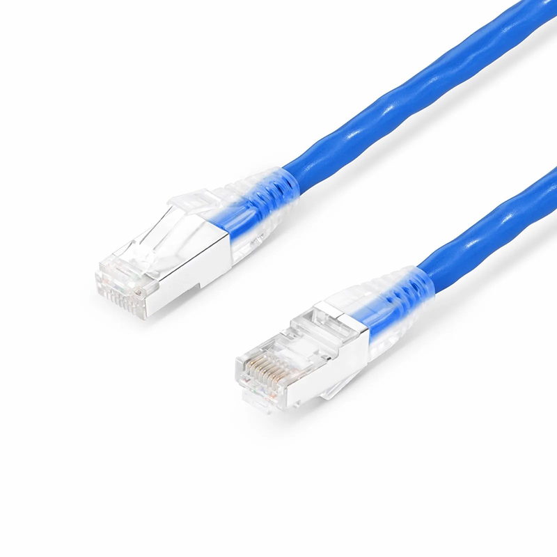 16ft (4.9m) Cat6a 26AWG Snagless Shielded (S/FTP) CM/LSZH Ethernet Network Patch Cable, Blue