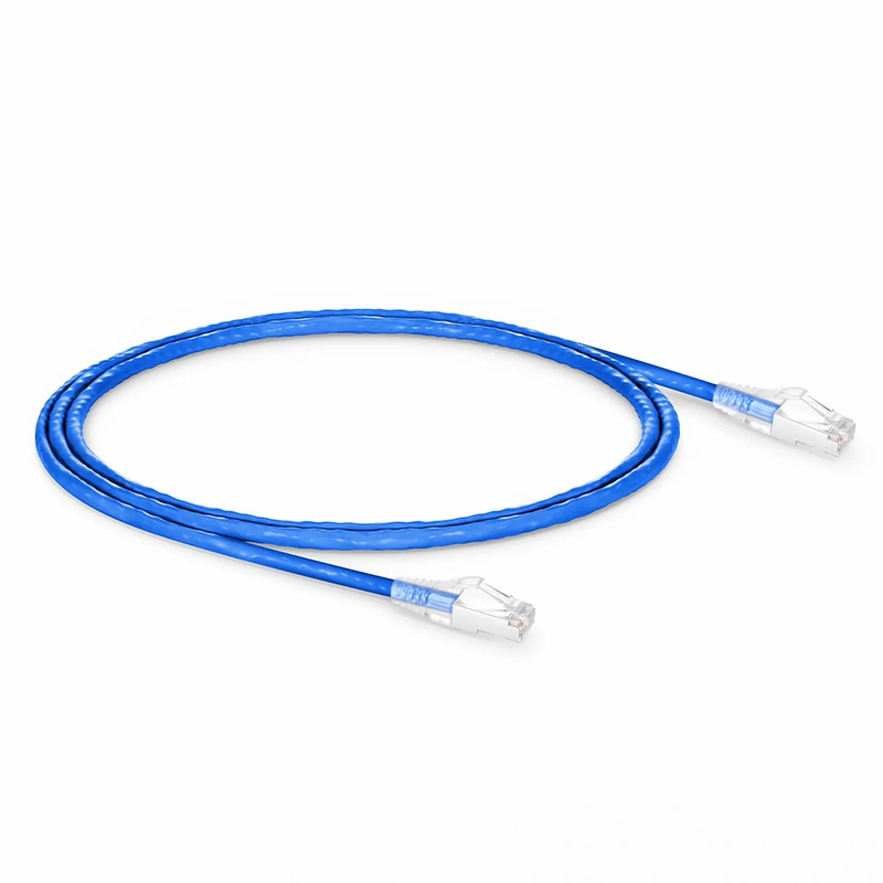 4ft (1.2m) Cat6a 26AWG Snagless Shielded (S/FTP) CM/LSZH Ethernet Network Patch Cable, Blue