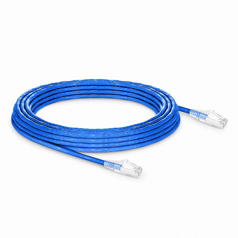 33ft (10m) Cat6a 26AWG Snagless Shielded (S/FTP) CM/LSZH Ethernet Network Patch Cable, Blue
