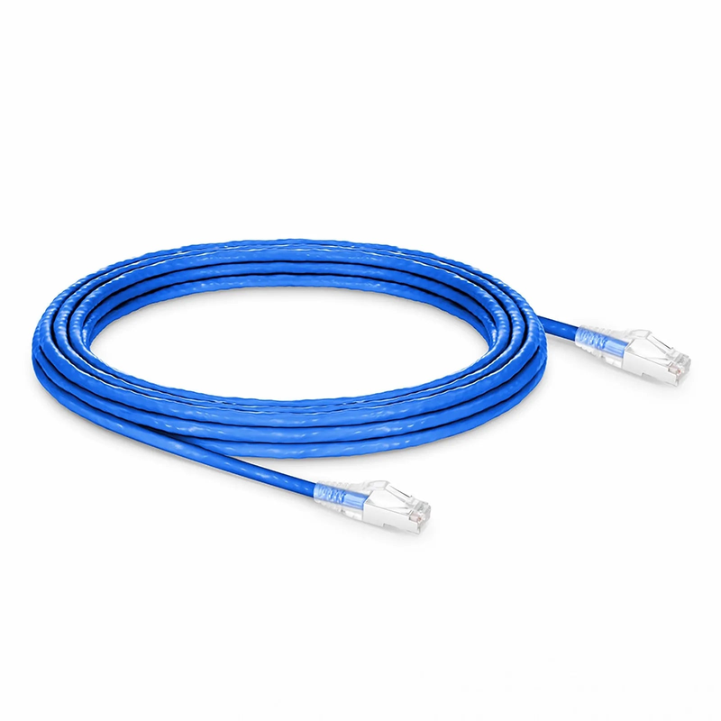 20ft (6.1m) Cat6a 26AWG Snagless Shielded (S/FTP) CM/LSZH Ethernet Network Patch Cable, Blue