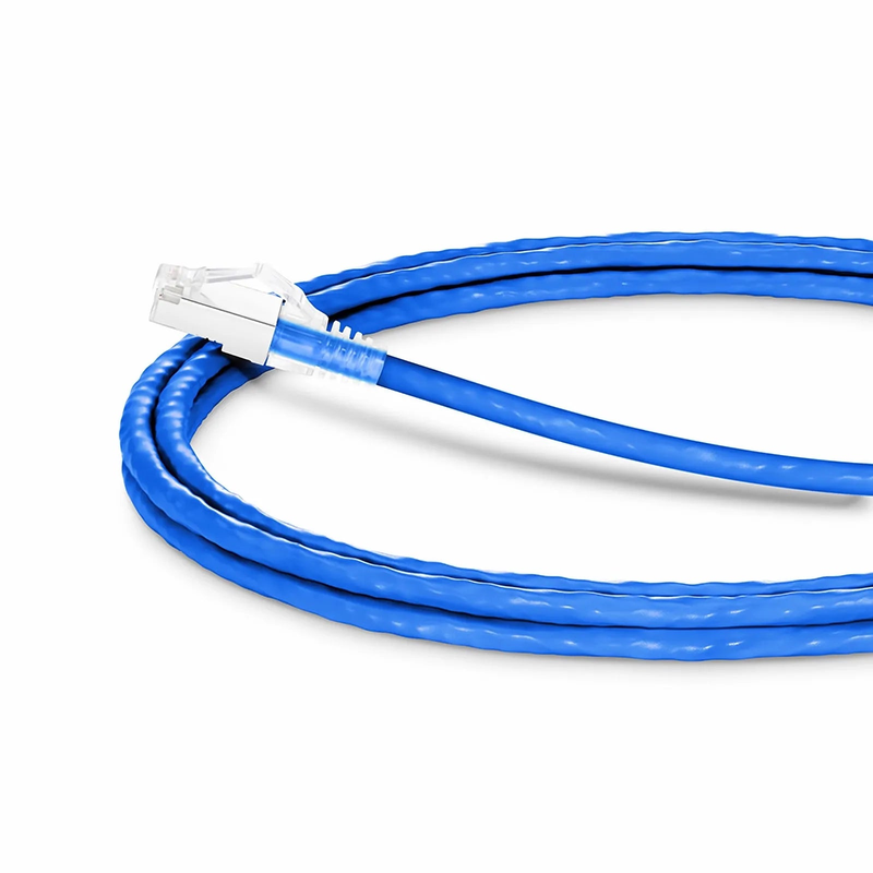 5ft (1.5m) Cat6a 26AWG Snagless Shielded (S/FTP) CM/LSZH Ethernet Network Patch Cable, Blue