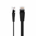 5ft (1.5m) Flat Cat6 32AWG Snagless Unshielded (U/UTP) PVC Ethernet Network Patch Cable, Black