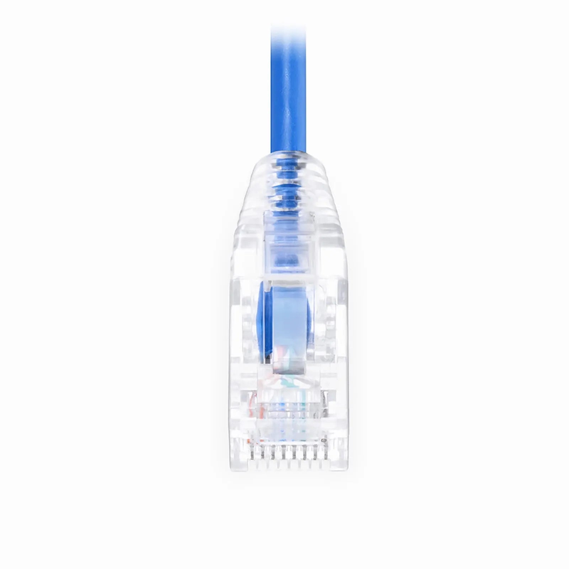 25ft (7.6m) Cat6 28AWG Snagless Unshielded (U/UTP) CM/LSZH Small Diameter High-Flex Ethernet Network Patch Cable, Blue