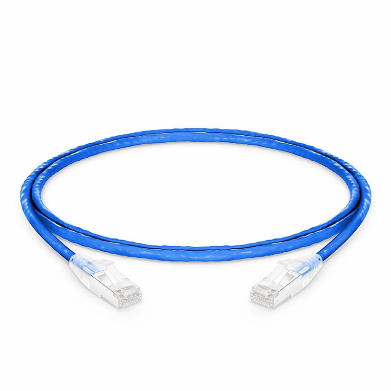 4ft (1.2m) Cat6a 26AWG Snagless Shielded (S/FTP) LSZH Ethernet Network Patch Cable, Blue