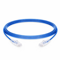 18ft (5.5m) Cat6 28AWG Snagless Unshielded (U/UTP) PVC CM Small Diameter High-Flex Ethernet Network Patch Cable, Blue