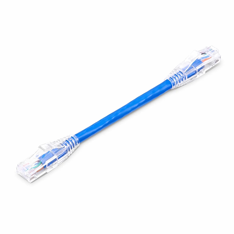1ft (0.3m) Cat6 Snagless Unshielded (U/UTP) PVC CM Ethernet Network Patch Cable, Blue, (24pcs/pack)
