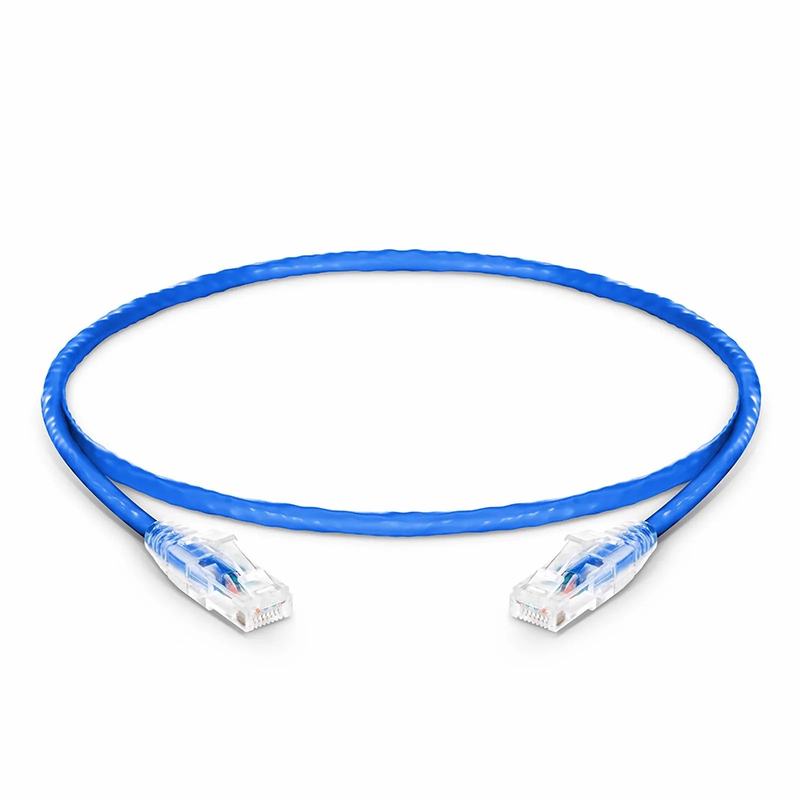 2ft (0.6m) Cat6 Snagless Unshielded (U/UTP) PVC CM Ethernet Network Patch Cable, Blue, (24pcs/pack)