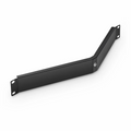 Angled Filler Panel, 1U, Black (10 PCS/Packï¼‰