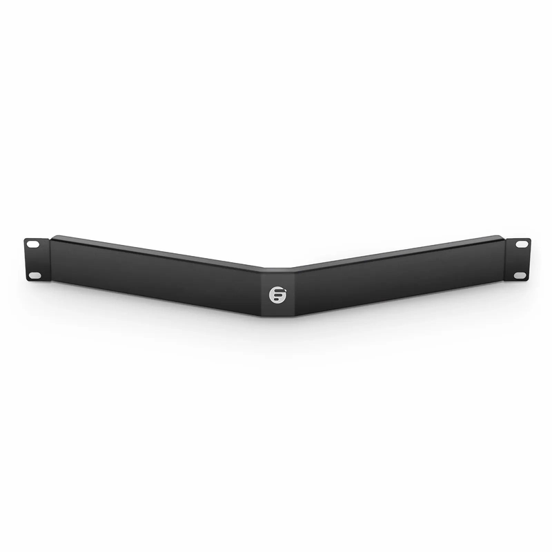 Angled Filler Panel, 1U, Black (10 PCS/Packï¼‰