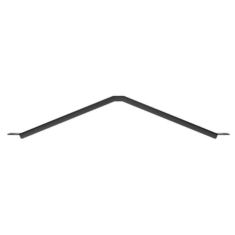 Angled Filler Panel, 1U, Black (10 PCS/Packï¼‰
