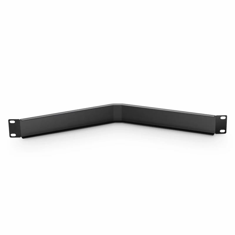 Angled Filler Panel, 1U, Black (10 PCS/Packï¼‰