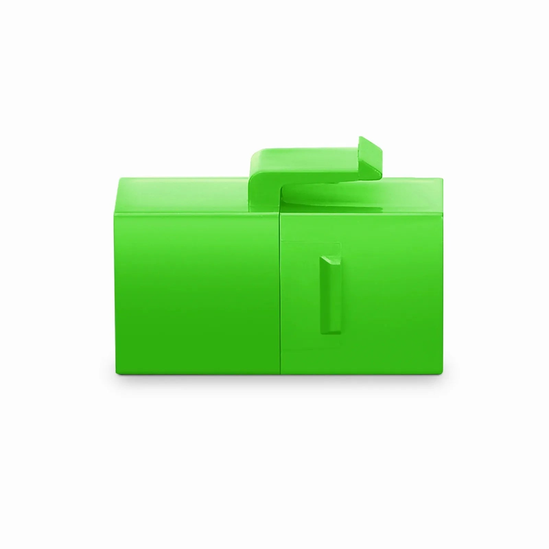 Cat6 Keystone RJ45 Coupler, Unshielded, Female to Female Insert Inline Coupler - Green (12pcs/pack)