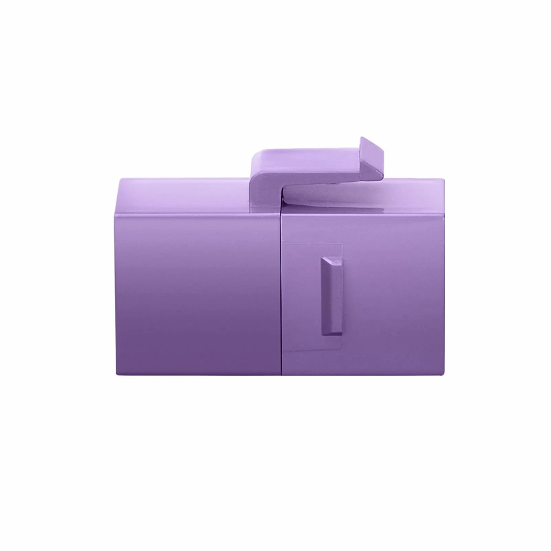 Cat6 Keystone RJ45 Coupler, Unshielded, Female to Female Insert Inline Coupler - Purple (12pcs/pack)